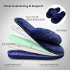 imageJOINFREE Womens Bedroom Slippers Comfort Four Season Classy Indoor Spa Slide ShoesANavy Blue