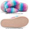 imageJOINFREE Womens Bedroom Slippers Comfort Four Season Classy Indoor Spa Slide ShoesAPurple Blue