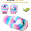 imageJOINFREE Womens Bedroom Slippers Comfort Four Season Classy Indoor Spa Slide ShoesAPurple Blue