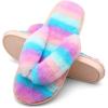 imageJOINFREE Womens Bedroom Slippers Comfort Four Season Classy Indoor Spa Slide ShoesAPurple Blue