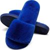 imageJOINFREE Womens Bedroom Slippers Comfort Four Season Classy Indoor Spa Slide ShoesBRoyalblue