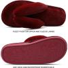 imageJOINFREE Womens Bedroom Slippers Comfort Four Season Classy Indoor Spa Slide ShoesBWine Red
