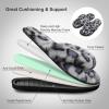 imageJOINFREE Womens Bedroom Slippers Comfort Four Season Classy Indoor Spa Slide ShoesBlue Leopard