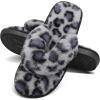 imageJOINFREE Womens Bedroom Slippers Comfort Four Season Classy Indoor Spa Slide ShoesBlue Leopard