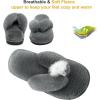 imageJOINFREE Womens Bedroom Slippers Comfort Four Season Classy Indoor Spa Slide ShoesDark Grey