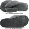 imageJOINFREE Womens Bedroom Slippers Comfort Four Season Classy Indoor Spa Slide ShoesDark Grey