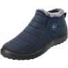 imageJOINFREE Winter Snow Boots for Women Men AntiSkid House Shoes Ankle Boots Indoor OutdoorBlue