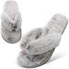 imageJOINFREE Womens Bedroom Slippers Comfort Four Season Classy Indoor Spa Slide ShoesATip Coffee