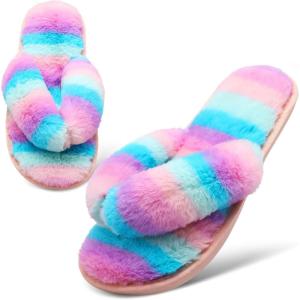 imageJOINFREE Womens Bedroom Slippers Comfort Four Season Classy Indoor Spa Slide ShoesAPurple Blue