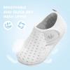 imageJOINFREE Baby Toddler Water Shoes Boys Girls Sandals Barefoot Kids Breathable Sneakers Shoes for Walking RunningBare White