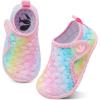 imageJOINFREE Baby Toddler Water Shoes Boys Girls Sandals Barefoot Kids Breathable Sneakers Shoes for Walking RunningBlue Pink Scale