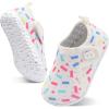 imageJOINFREE Baby Toddler Water Shoes Boys Girls Sandals Barefoot Kids Breathable Sneakers Shoes for Walking RunningColor Stripe