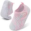 imageJOINFREE Baby Toddler Water Shoes Boys Girls Sandals Barefoot Kids Breathable Sneakers Shoes for Walking RunningColor Whitepink