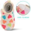 imageJOINFREE Baby Toddler Water Shoes Boys Girls Sandals Barefoot Kids Breathable Sneakers Shoes for Walking RunningColorful Heart