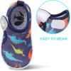 imageJOINFREE Baby Toddler Water Shoes Boys Girls Sandals Barefoot Kids Breathable Sneakers Shoes for Walking RunningDark Dinosaur