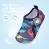 imageJOINFREE Baby Toddler Water Shoes Boys Girls Sandals Barefoot Kids Breathable Sneakers Shoes for Walking RunningDark Dinosaur