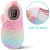 imageJOINFREE Baby Toddler Water Shoes Boys Girls Sandals Barefoot Kids Breathable Sneakers Shoes for Walking RunningGrblueyepink Scale