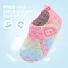 imageJOINFREE Baby Toddler Water Shoes Boys Girls Sandals Barefoot Kids Breathable Sneakers Shoes for Walking RunningGrblueyepink Scale