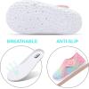 imageJOINFREE Baby Toddler Water Shoes Boys Girls Sandals Barefoot Kids Breathable Sneakers Shoes for Walking RunningGrblueyepink Scale