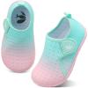 imageJOINFREE Baby Toddler Water Shoes Boys Girls Sandals Barefoot Kids Breathable Sneakers Shoes for Walking RunningGreen Pink