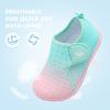 imageJOINFREE Baby Toddler Water Shoes Boys Girls Sandals Barefoot Kids Breathable Sneakers Shoes for Walking RunningGreen Pink