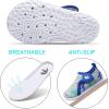 imageJOINFREE Baby Toddler Water Shoes Boys Girls Sandals Barefoot Kids Breathable Sneakers Shoes for Walking RunningGrey Dinosaur