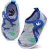 imageJOINFREE Baby Toddler Water Shoes Boys Girls Sandals Barefoot Kids Breathable Sneakers Shoes for Walking RunningGrey Dinosaur