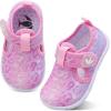 imageJOINFREE Baby Toddler Water Shoes Boys Girls Sandals Barefoot Kids Breathable Sneakers Shoes for Walking RunningLeopard Purple
