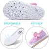 imageJOINFREE Baby Toddler Water Shoes Boys Girls Sandals Barefoot Kids Breathable Sneakers Shoes for Walking RunningLeopard Purple