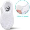 imageJOINFREE Baby Toddler Water Shoes Boys Girls Sandals Barefoot Kids Breathable Sneakers Shoes for Walking RunningMesh All White