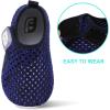 imageJOINFREE Baby Toddler Water Shoes Boys Girls Sandals Barefoot Kids Breathable Sneakers Shoes for Walking RunningMesh Blackblue