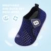 imageJOINFREE Baby Toddler Water Shoes Boys Girls Sandals Barefoot Kids Breathable Sneakers Shoes for Walking RunningMesh Blackblue