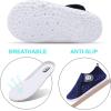 imageJOINFREE Baby Toddler Water Shoes Boys Girls Sandals Barefoot Kids Breathable Sneakers Shoes for Walking RunningMesh Blackblue