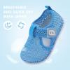 imageJOINFREE Baby Toddler Water Shoes Boys Girls Sandals Barefoot Kids Breathable Sneakers Shoes for Walking RunningMesh Blue