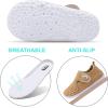 imageJOINFREE Baby Toddler Water Shoes Boys Girls Sandals Barefoot Kids Breathable Sneakers Shoes for Walking RunningMesh Brown