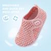 imageJOINFREE Baby Toddler Water Shoes Boys Girls Sandals Barefoot Kids Breathable Sneakers Shoes for Walking RunningMesh Colorful Orange