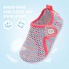 imageJOINFREE Baby Toddler Water Shoes Boys Girls Sandals Barefoot Kids Breathable Sneakers Shoes for Walking RunningMesh Colorpinkblue