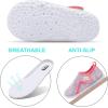 imageJOINFREE Baby Toddler Water Shoes Boys Girls Sandals Barefoot Kids Breathable Sneakers Shoes for Walking RunningMesh Colorpinkblue
