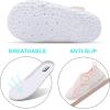 imageJOINFREE Baby Toddler Water Shoes Boys Girls Sandals Barefoot Kids Breathable Sneakers Shoes for Walking RunningMesh Colorpinkyellow