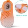 imageJOINFREE Baby Toddler Water Shoes Boys Girls Sandals Barefoot Kids Breathable Sneakers Shoes for Walking RunningMesh Gradient Orange