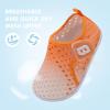 imageJOINFREE Baby Toddler Water Shoes Boys Girls Sandals Barefoot Kids Breathable Sneakers Shoes for Walking RunningMesh Gradient Orange