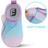 imageJOINFREE Baby Toddler Water Shoes Boys Girls Sandals Barefoot Kids Breathable Sneakers Shoes for Walking RunningMesh Grbluepinkpurple