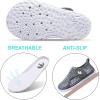 imageJOINFREE Baby Toddler Water Shoes Boys Girls Sandals Barefoot Kids Breathable Sneakers Shoes for Walking RunningMesh Grey