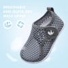 imageJOINFREE Baby Toddler Water Shoes Boys Girls Sandals Barefoot Kids Breathable Sneakers Shoes for Walking RunningMesh Grey