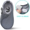 imageJOINFREE Baby Toddler Water Shoes Boys Girls Sandals Barefoot Kids Breathable Sneakers Shoes for Walking RunningMesh Grey