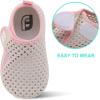 imageJOINFREE Baby Toddler Water Shoes Boys Girls Sandals Barefoot Kids Breathable Sneakers Shoes for Walking RunningMesh Greypink