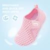 imageJOINFREE Baby Toddler Water Shoes Boys Girls Sandals Barefoot Kids Breathable Sneakers Shoes for Walking RunningMesh Light Pink