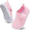 imageJOINFREE Baby Toddler Water Shoes Boys Girls Sandals Barefoot Kids Breathable Sneakers Shoes for Walking RunningMesh Light Pink