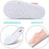 imageJOINFREE Baby Toddler Water Shoes Boys Girls Sandals Barefoot Kids Breathable Sneakers Shoes for Walking RunningMesh Lightorange