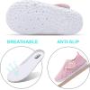 imageJOINFREE Baby Toddler Water Shoes Boys Girls Sandals Barefoot Kids Breathable Sneakers Shoes for Walking RunningMesh Multi Pink